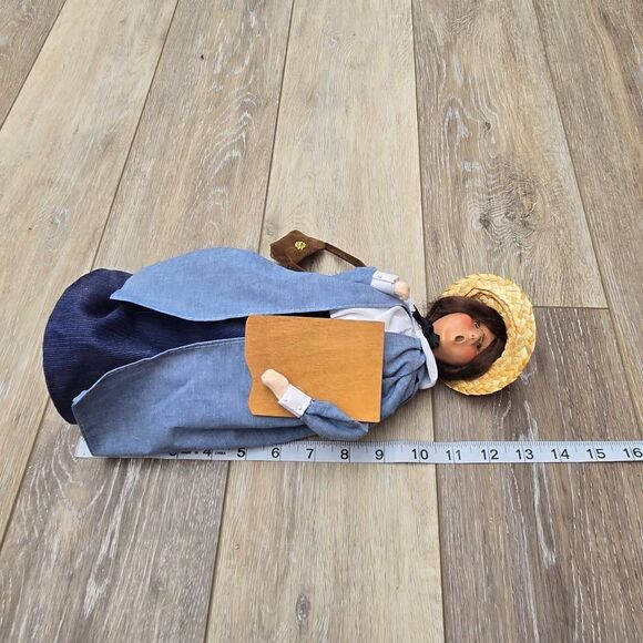 Byers Choice The Carolers Artist or Teacher 13" standing doll vintage 2000 - Picture 3 of 12